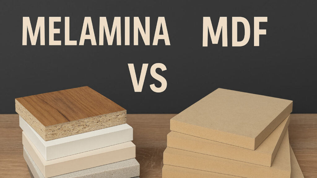 Melamina vs. MDF: ¿Cuál es la mejor opción para fabricar tus muebles personalizados?